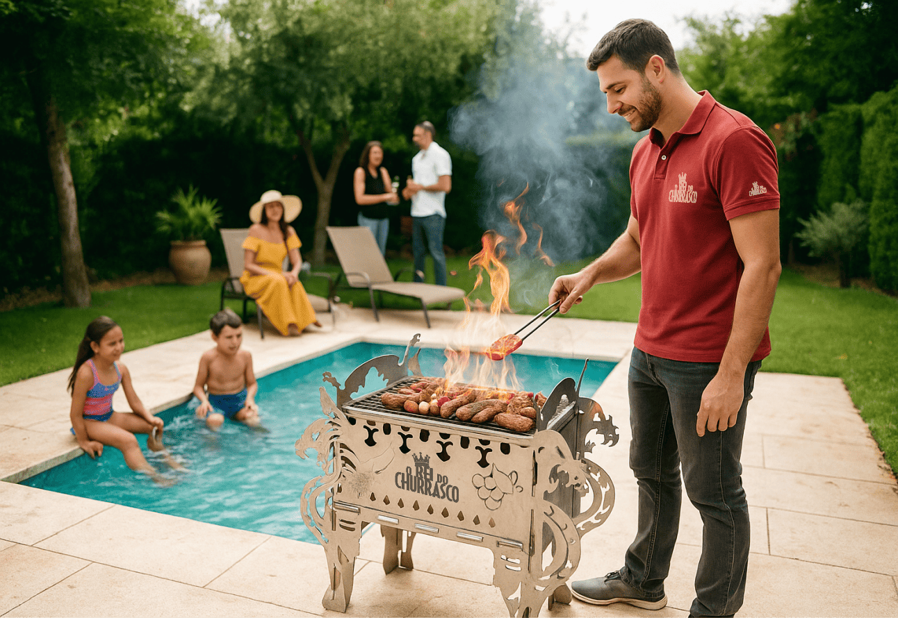 🍖 Área gourmet com churrasqueira: como planejar um espaço funcional, bonito e digno de um rei da brasa